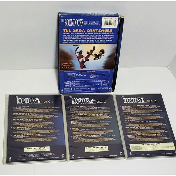 Boondocks Seasons 1 & 2 + Season 3 Disc 1 DVD Lot | Adult Swim | Tested - Picture 8 of 12